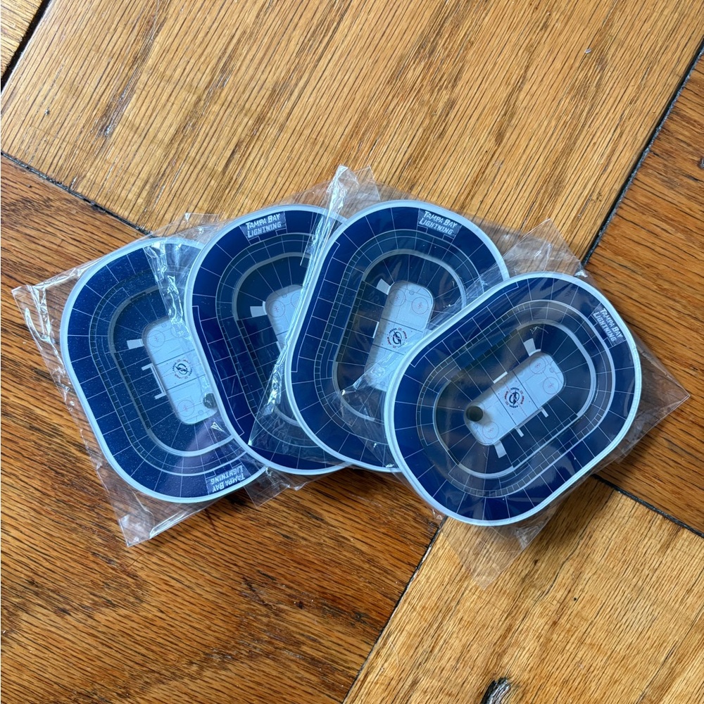 NWOT Tampa Bay Lightning Amalie Arena Stadium Coasters Set